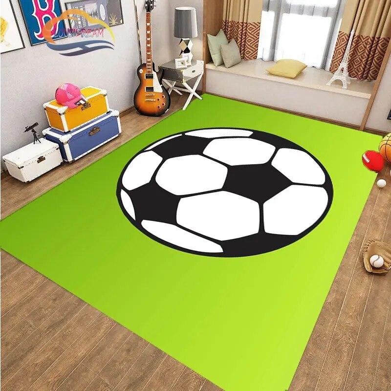 Football Pictures Rug Cartoon Football Living Room Decoration S Bed Non-slip Carpet Home Entrance Door Mat Kids