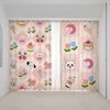 Мультфильм розовый клубника милый кролик щенок котенок принт высокая затемнение занавеска спальня гостиная жалюзи занавеска новый красивый узор