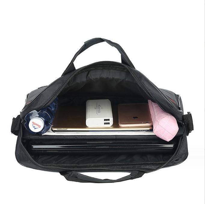 TS JYL laptop bag,2025 Business Commuter Handbag Solid Simple Briefcase 15 Inch Laptop
