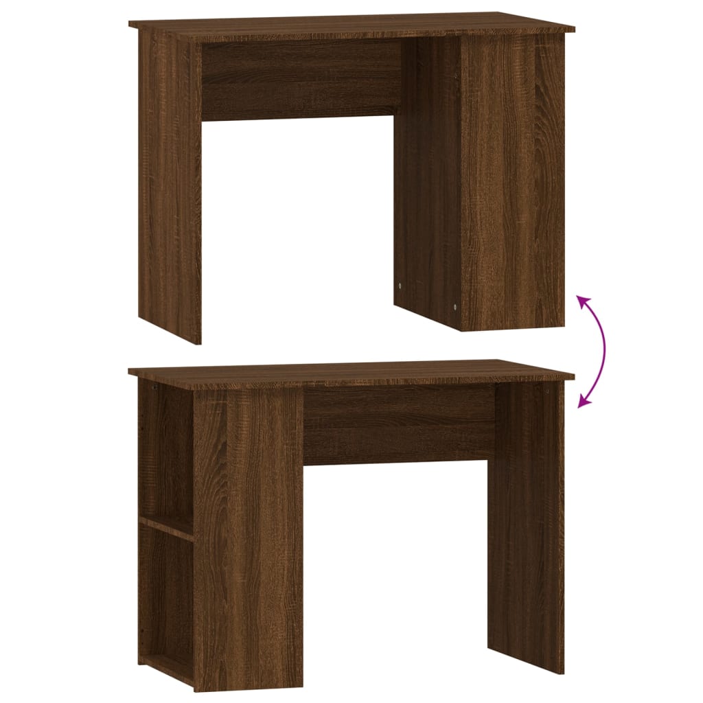 Desk Brown Oak Look 100 x 55 x 75 cm Particleboard