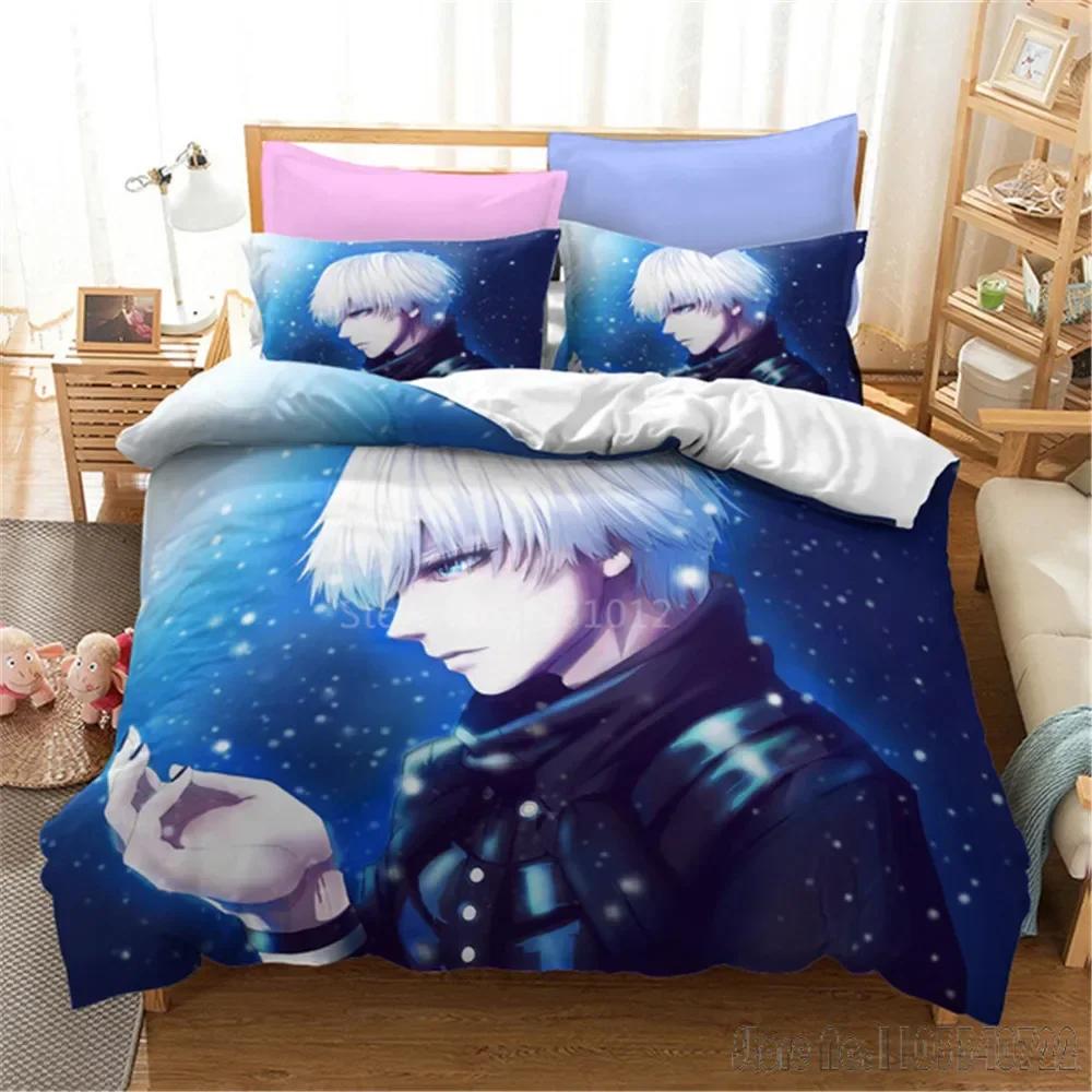 Admire 3D Tokyo Ghoul Cartoon Duvet Cover Set HD Comforter Cover for Kids Постельные принадлежности Постельное белье Декор для спальни