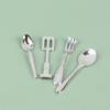 11Pcs/Set Dollhouse Miniature Spoon Fork Pot Utensils Model Kitchen Decoration