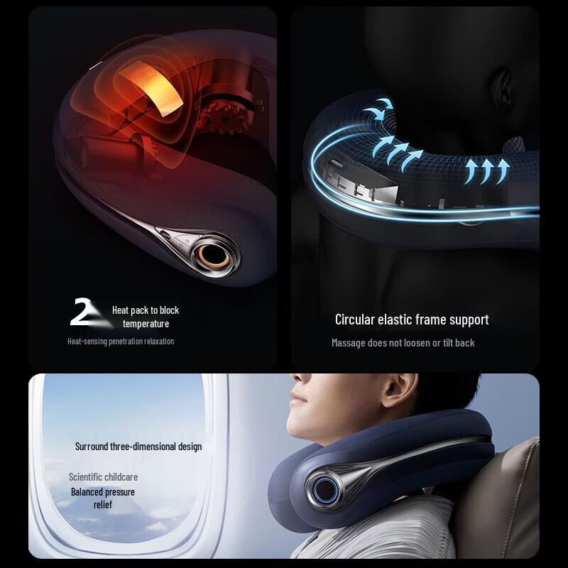 Массажер для шеи Philips с 3D разминанием и подогревом - PPM7101N штепсель CN (адаптер в комплекте)