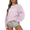 Women  Tops Women's Long Sleeve Sweatshirt Casual Crewneck Loose Fit Pollover Fleece Tops