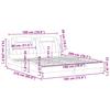 Viana  Bed Frame without Mattress Cappuccino Brown 180 x 200 cm Faux Leather