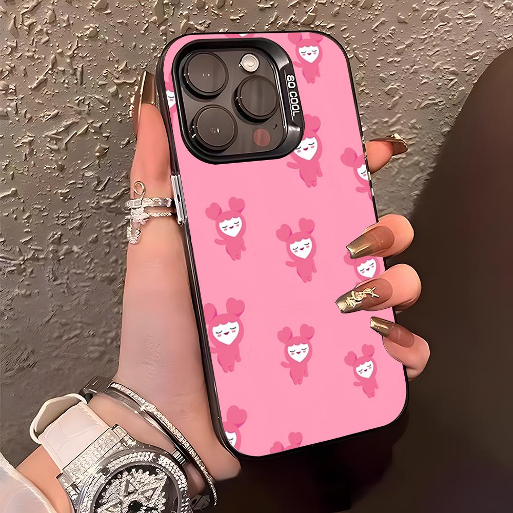 Laburi Twice-Lovelys Phone Case For IPhone17 Air 16 15 14 Plus 13 12 11 Pro XS Max Silver Black Bumper Case