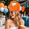 Funny Sea Animal Cap Creative Fish Head Cover Party Supplies Cartoon Fish Hat  Photo Props