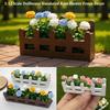 5 Colors Dollhouse Simulated Rose Flowers 1:12 Scale Miniature Potted Plants Toys  Doll House Decor