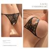Женское сексуальное прозрачное нижнее белье, кружевные трусики-стринги, дизайн с вырезами/прорезями (Подходит для 40-60 кг)