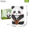 Милые животные серии Panda Building Block Figure Симпатичные микромодели DIY Diamond Bricks Игрушки на день рождения для детей Подарки для мальчиков и девочек