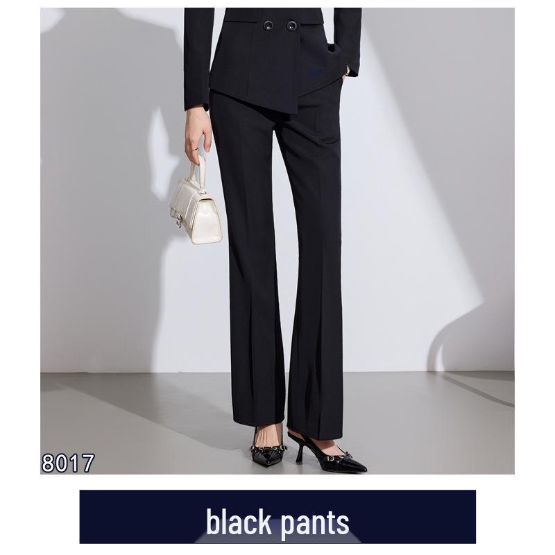 Женский высококлассный белый костюмный набор для осени/зимы - Элегантная деловая формальная одежда