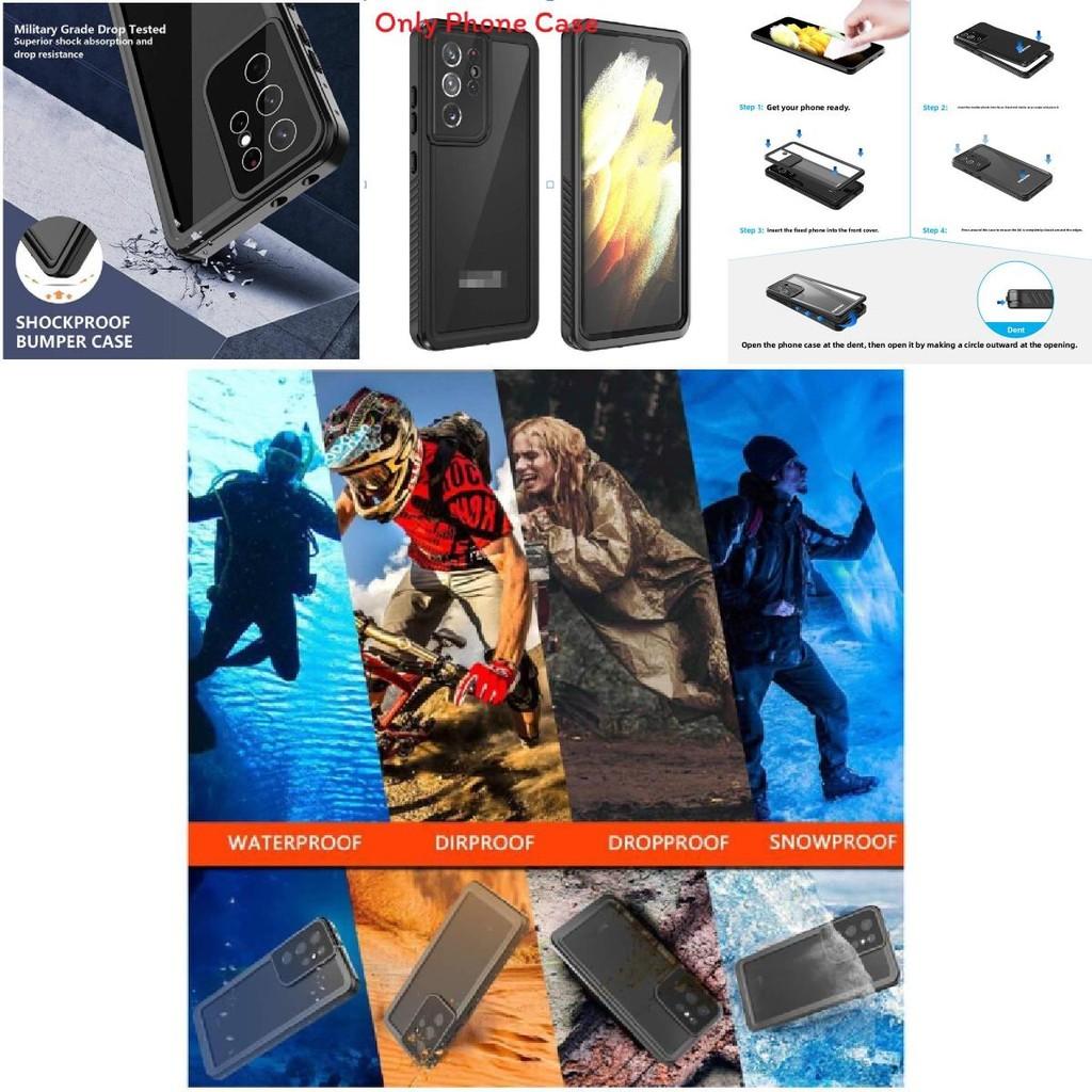 Водонепроницаемый защитный чехол для Samsung Galaxy S21 Ultra с функциями ударопрочности и защиты от падений для активного отдыха
