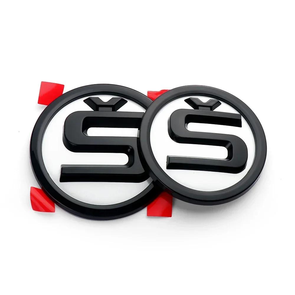Car Sticker Skoda 2025 Hot 2pcs 80/90/100mm Car Front Hood Badge Rear Trunk Emblem Sticker for Skoda Rapid Fabia Octavia 2 A7 Ye