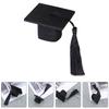 12 Pcs Mini Doctor Hat Graduation Cap for Bottle Party Decoration Non Woven Fabric Funny Stopper Supplies Caps