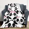 1pc Panda, Cute Blanket Warm, Cozy, And Soft, Suitable for Sofas, Beds, Cars, And Office Use.Perfect for Camping And Travel, Making It a Great Gift fo
