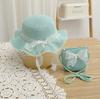 Summer Children's Sun Protection Beach Straw Hat  Princess Girl's Vacation Woven Sun Hat
