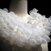 85X20см 3D Ткань из пузырчатой пряжи, жатка, пена с термофиксацией, прозрачная, вогнутая форма, кружево для одежды швейного дизайнера