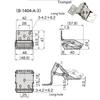 1 пара изогнутых складных петель из нержавеющей стали 304 B-1404-A-3, B-1404-B-3 Для тяжелых шкафов Мебельная фурнитура Аксессуары