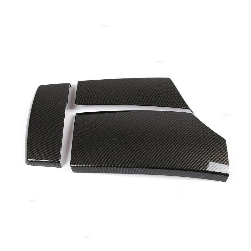 For BMW 5 Series E60 Car Armrest Latch Cover Carbon Fiber Piano Black Center Console Arm Rest Storage Box Lid Cover 2004-2010