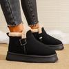 Женские зимние ботинки на платформе большого размера, новая флисовая подкладка осень/зима 2025, утепленные хлопковые ботинки-чулки Birkenstock для женщин