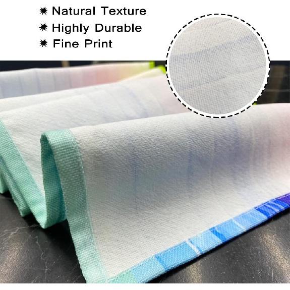 HOSNYE Table Runner Brown Leopard Pattern,Cotton Linen Table Runner Decoration for Kitchen Family Dinner Table Holiday Party Farmhouse Style 13 x 72