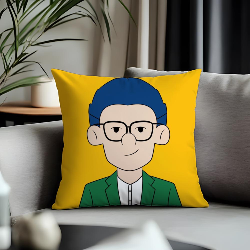 Fashion PPop Maned Cushion Cover Antidustmite Pillowcase Invisible Zipper Silky Short Plush Sofa Cushion Cover