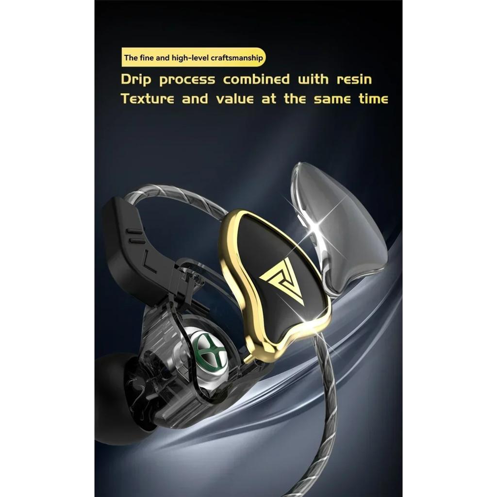 QKZ AK6 Ares Dynamic Wired Earphones HIFI Music Sport Earbuds In Ear Headphones Noise Cancelling Bass Headset with Mic