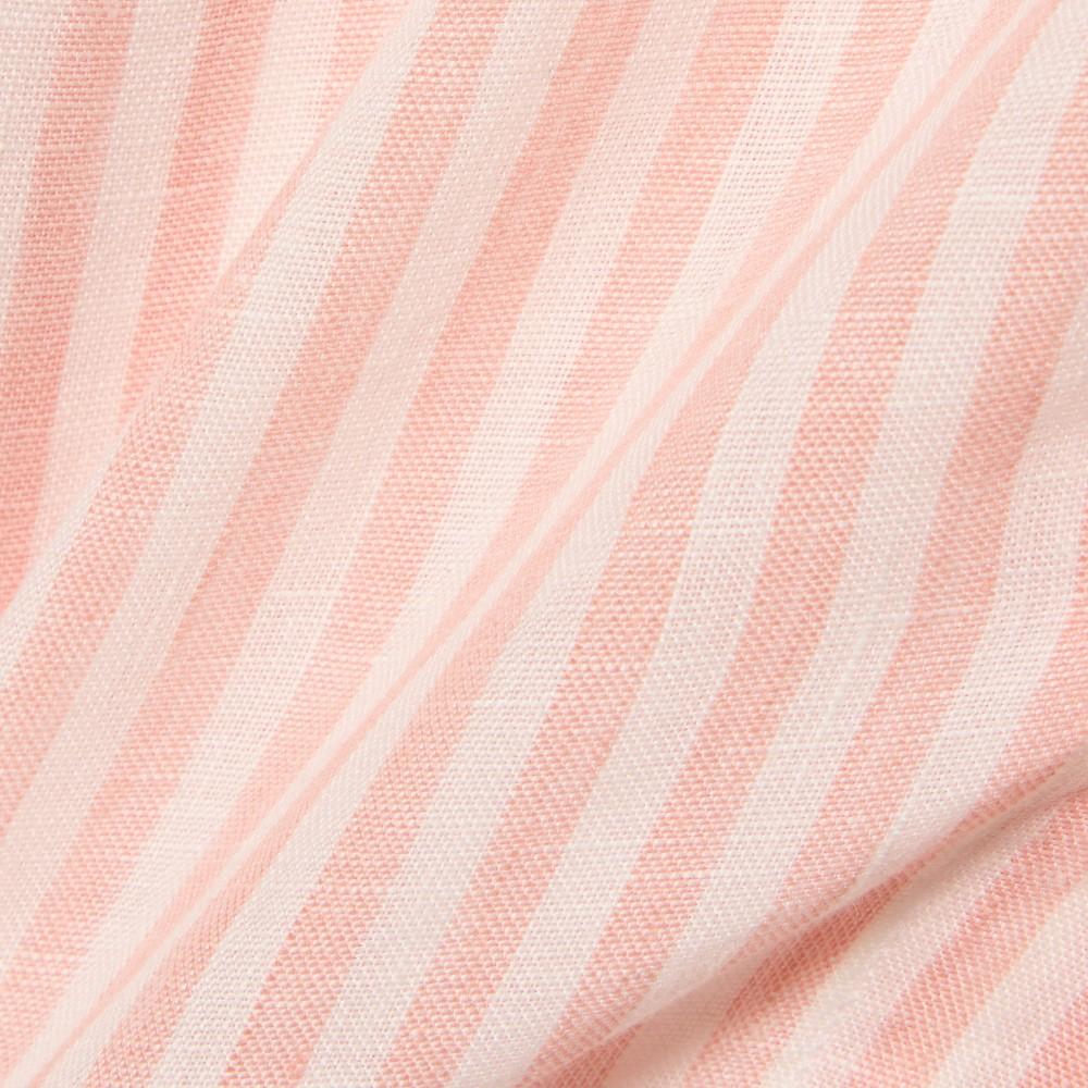 [lacoste] Men's Linen Stripe Short-Sleeve Shirt CH8061-56GTIM