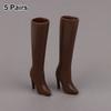 Pointed High Heels for Dolls 5 Pairs Toy Boots Princess Dress Up and Playhouse Fun