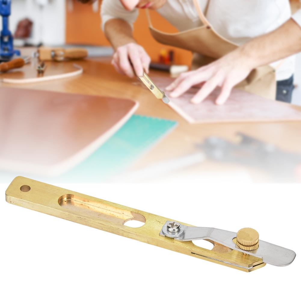 Многофункциональный латунный нож для обрезки кожи, резак для кожи, инструмент для рукоделия своими руками