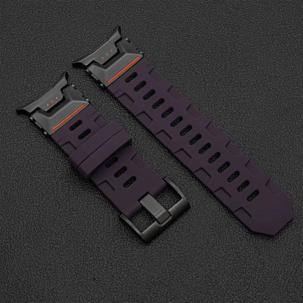 Мягкий силиконовый ремешок-петля для Samsung Galaxy Watch Ultra 47 мм, роскошный мужской спортивный ремешок Galaxy Ultra 2025, браслет с изогнутым концом без зазора