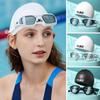 Silicone Swim  Eyewear Big Frame With Earplugs Water Sports Swimming Accessories  Men Women