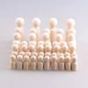 50 шт. Неокрашенная деревянная кукла-прищепка для раскрашивания своими руками, фигурки из натурального дерева, декоративные куклы-прищепки для детского творчества