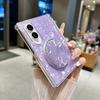Применимо к чехлу для складного мобильного телефона Samsung ZFold1, чехол с рисунком в виде роскошной ракушки, магнитный держатель, чехол с двойной центральной осью, женская модель.