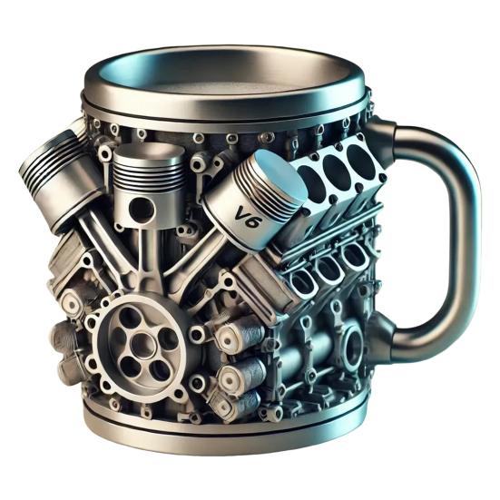 Ручная работа чашка для кофе V8 двигатель кружка для автолюбителей большая емкость чашка для чая кружка для горячего напитка для домашнего офиса