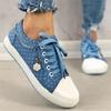 Fashion Student Girls Summer Mesh Sneakers Womens Sweet Blue Shoes Elegant Female Vulcan Sneakers Walking Lady Shoes Female Espadrilles