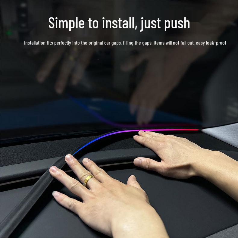 Цветной акриловый ветрозащитный экран звукоизолирующий свет: Управление через приложение, без проводов, для украшения автомобиля.