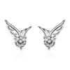 Angel Wings Earrings Female Cute Small Mini Diamond Wings Earrings Niche Design Earrings
