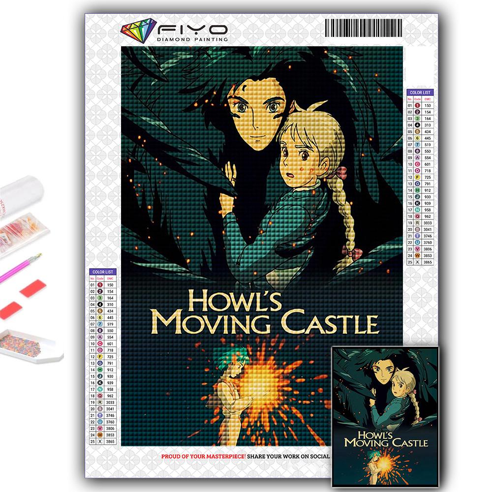 5D Diy Diamond Painting Hayao Miyazaki Anime Poster Cross Stitch Full Diamond Embroidery Mosaic
