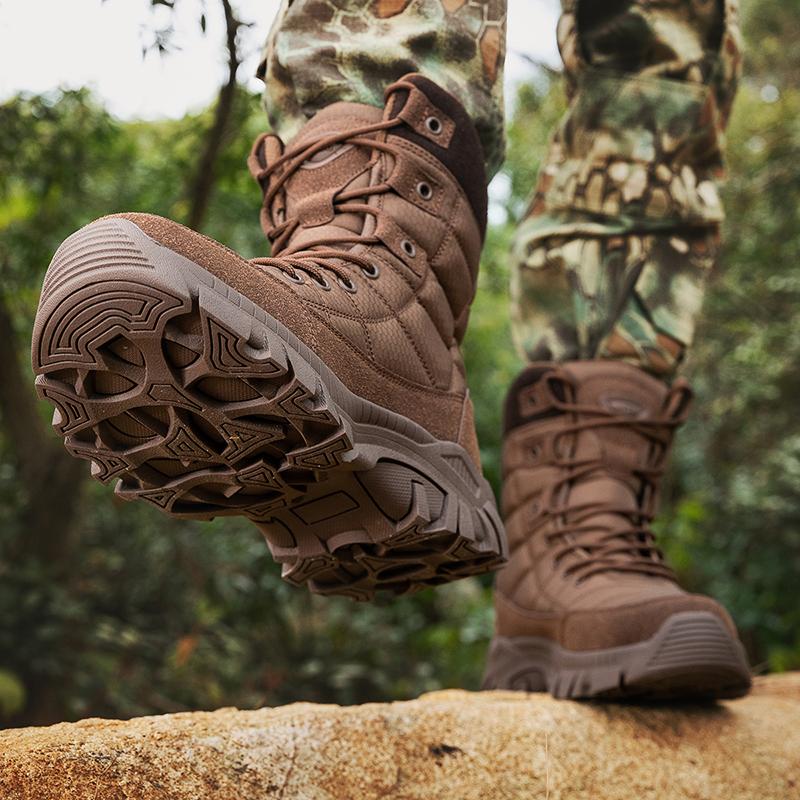 Мужские тактические ботинки, армейские ботинки, дышащая сетка, походная обувь для скалолазания в пустыне, походная обувь, мужские охотничьи ботинки по щиколотку