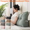 Треугольная клиновидная подушка-изголовье с боковыми карманами, позиционирующая, для поддержки спины, подушка-валик для чтения, длинные подушки для кровати, дивана
