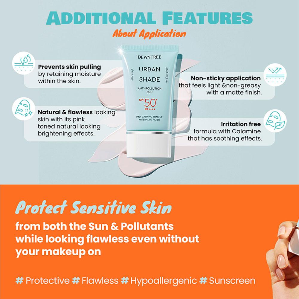 DEWYTREE Urban Shade Anti-Pollution Солнцезащитное средство 40 мл (SPF50 +)