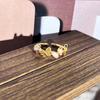 2026 Sweet and Cool Colorful Drip Glaze Temperament Court Style Retro Ring Female Flower Niche Ring