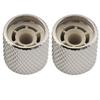 Musiclily Pro Steel Dome Knobs, 19mm, Inch Standard, for USA Electric Guitars/Basses, Nickel (Set of 2)