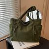 Fashion And Casual Simple Corduroy Tote Bag Women'S Solid Color Commuter Versatile Shoulder Armpit Bag