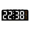 Цифровой будильник с подсветкой, температурой, датой, неделей, 2 будильниками, функцией повтора сигнала, электронными настольными часами, 4 уровнями яркости, 12/24 ч, светодиодными часами