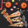 100pcs/Lot DIY Candy Bag Wedding Favors Halloween Christmas Party Decor Sweet Cellophane Print Cone Storage with Organza Pouches