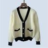 2025 Autumn and Winter New Women Clothes Long Sleeve Woolen Sweater Women's Loose V-neck Single-Breasted Temperament Cardigan Outerwear