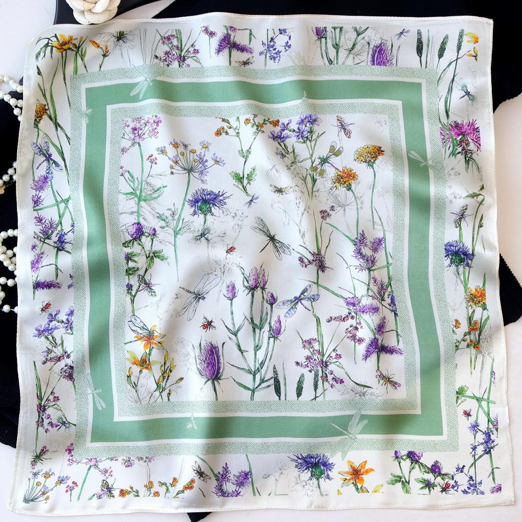 Hangzhou Natural Real Silk Scarf Neck Kerchief Foulard Female Bandana Scarves Women Hijab Shawl Wraps Square Headkerchief