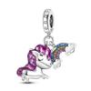 Original Charms Copper Dreamy Rainbow Unicorn Pendants Fit Charms Plata Bracelets For Women Jewelry Making Fine Gifts